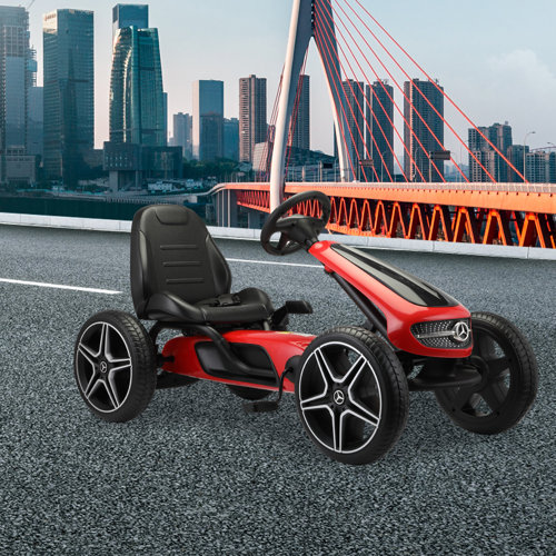 Tobbi 4 Wheel Mercedesbenz Bicycle Kart With Manual